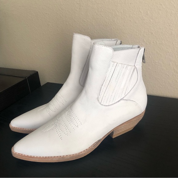 Anthropologie Silent D Women's Puly Western Leather Boots Size 38 ( 7 - 7.5 ) - Picture 2 of 13